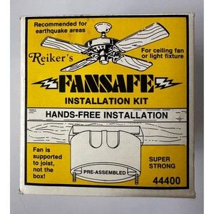 REIKER FanSafe Installation Kit 44400 - Ceiling Fan & Light Fixtures Ear…